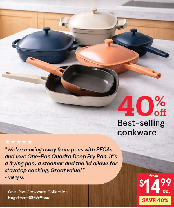 40% OFF One-Pan Cookware