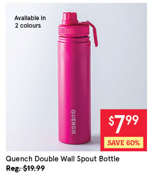 Quench Double Wall Spout Bottle