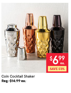 Coin Cocktail Shaker 16oz