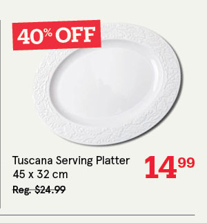  KSP Tuscana Embossed Serving Platter 
