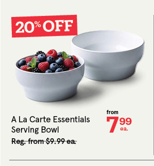A La Carte 'Essentials' Porcelain Serving Bowl 