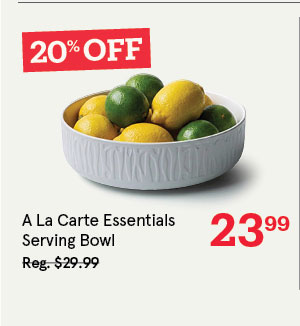 A La Carte 'Essentials' Porcelain Serving Bowl 