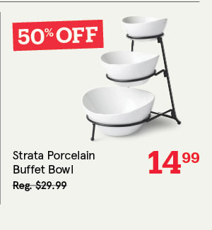 KSP Strata Porcelain Buffet Bowl (White)