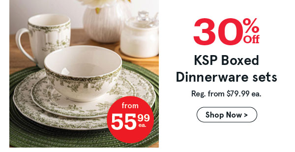 Dinnerware Sets 30% OFF