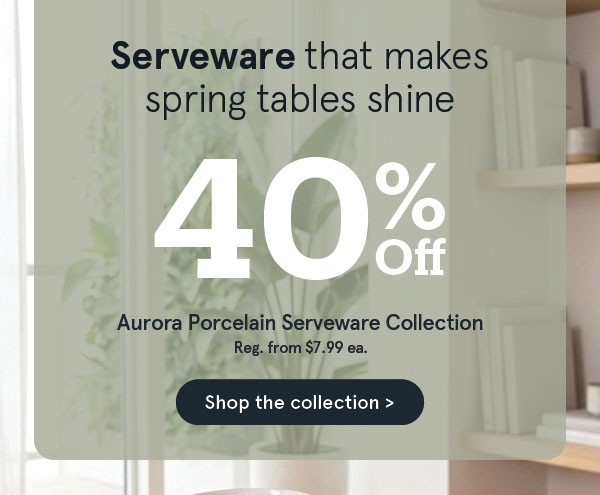 Aurora serveware collection - 40% OFF
