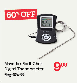 Maverick Redi-Chek Digital Thermometer with Probe (Black)
