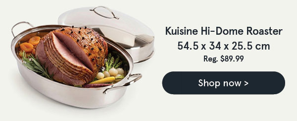 KSP Kuisine Hi-Dome Roaster with Rack (Stainless Steel)