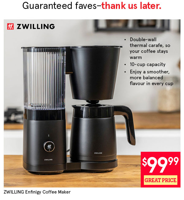 Zwilling Enfinigy Coffee Maker with Thermal Carafe