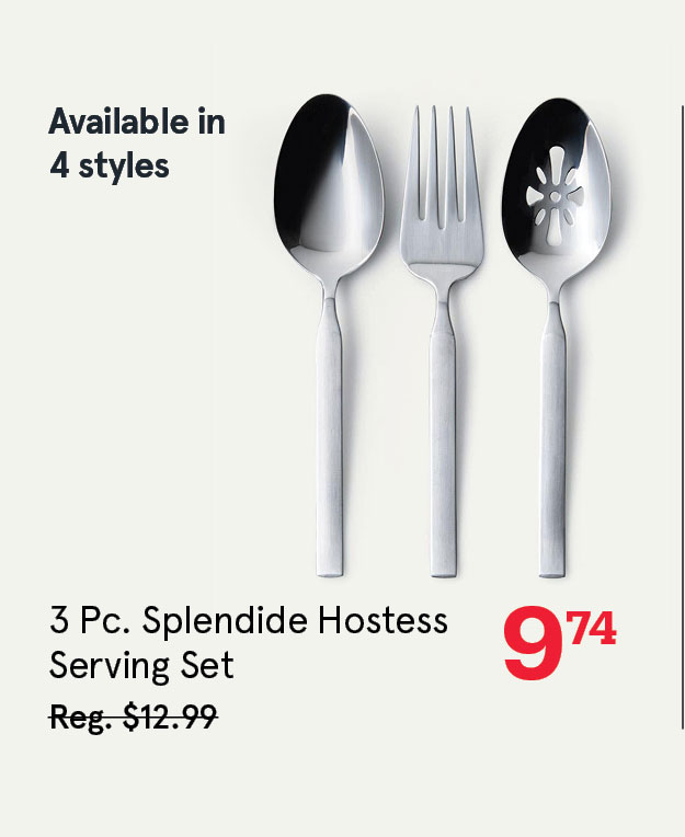 Splendide Carded 'Solara' Hostess Serving Set - S/3 (Satin)