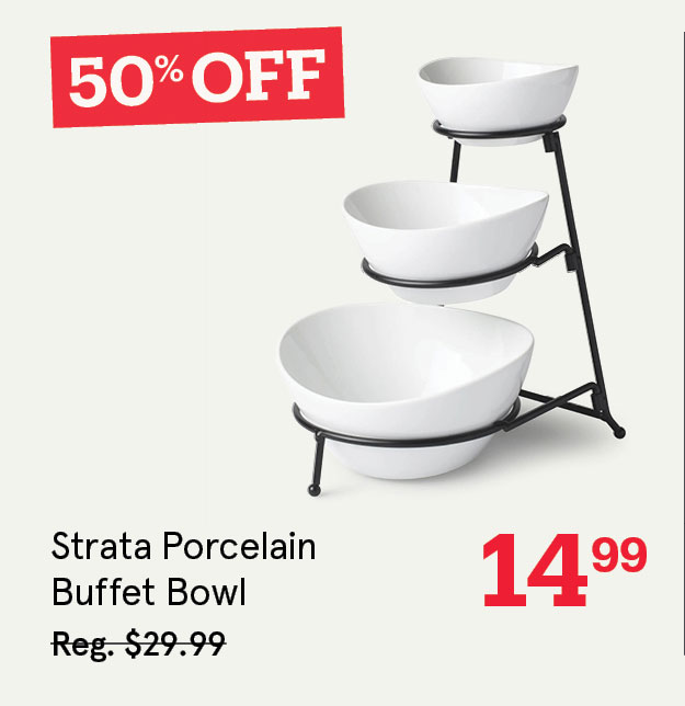 KSP Strata Porcelain Buffet Bowl (White)