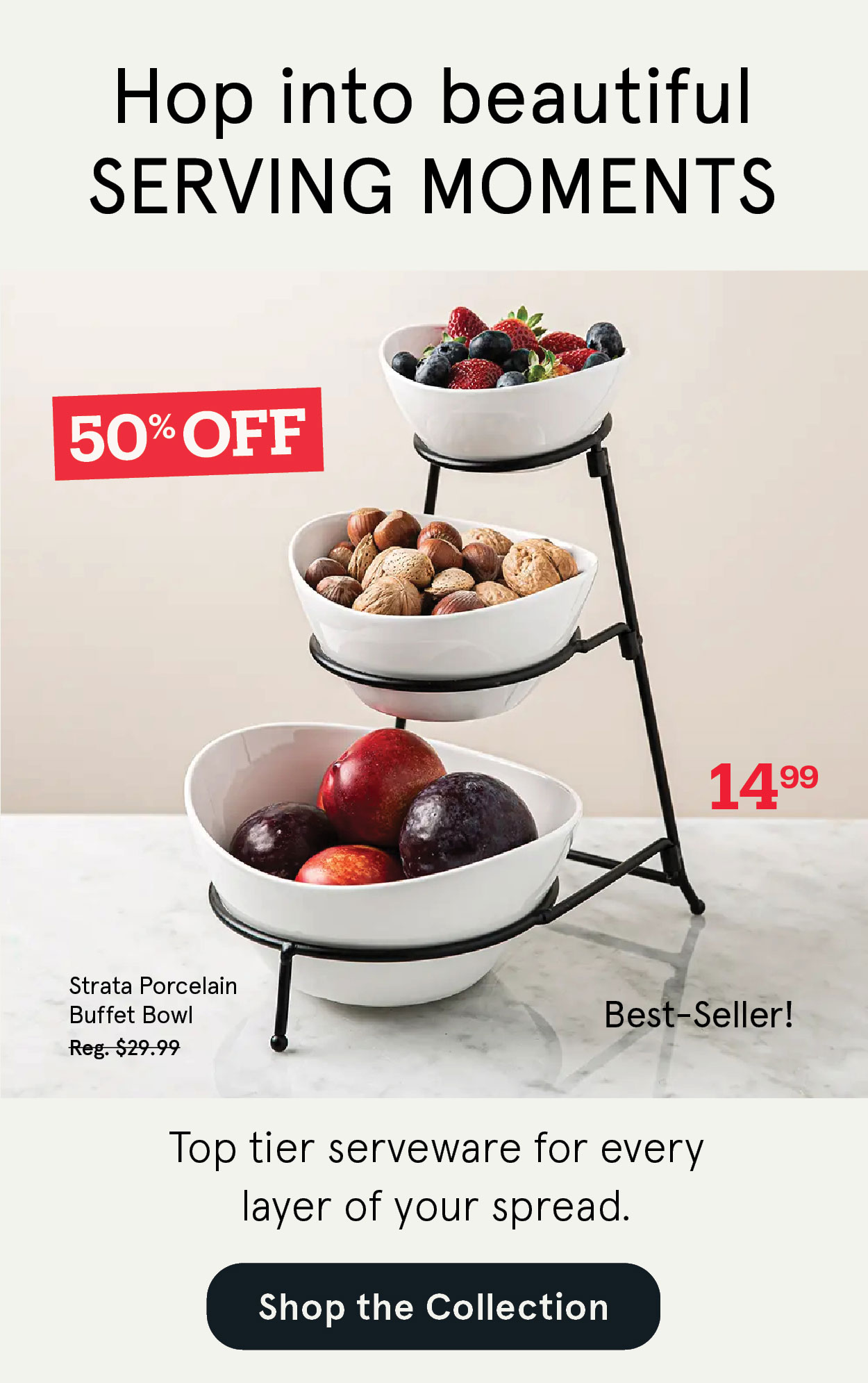50% OFF Strata Buffet Serveare