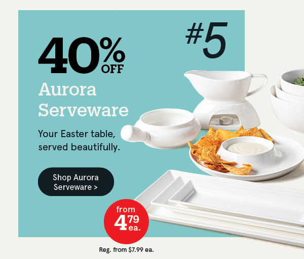 40% OFF Aurora Collection