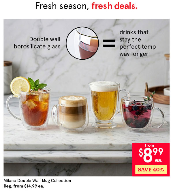 Milano Double Wall Glassware