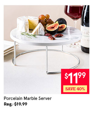 Porcelain Marble Server Small
