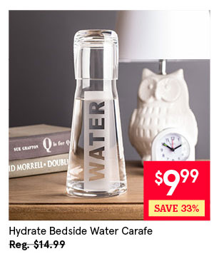 Hydrate Water Carafe with Glass