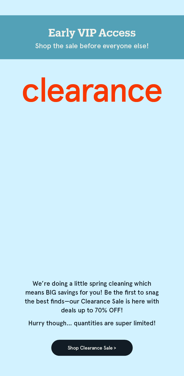 Clearacne Sale Early Access