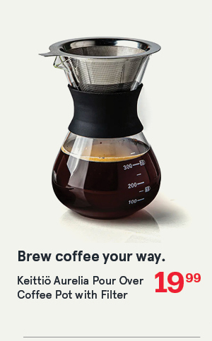 Keittiö Aurelia Pour Over Coffee Pot with Filter 