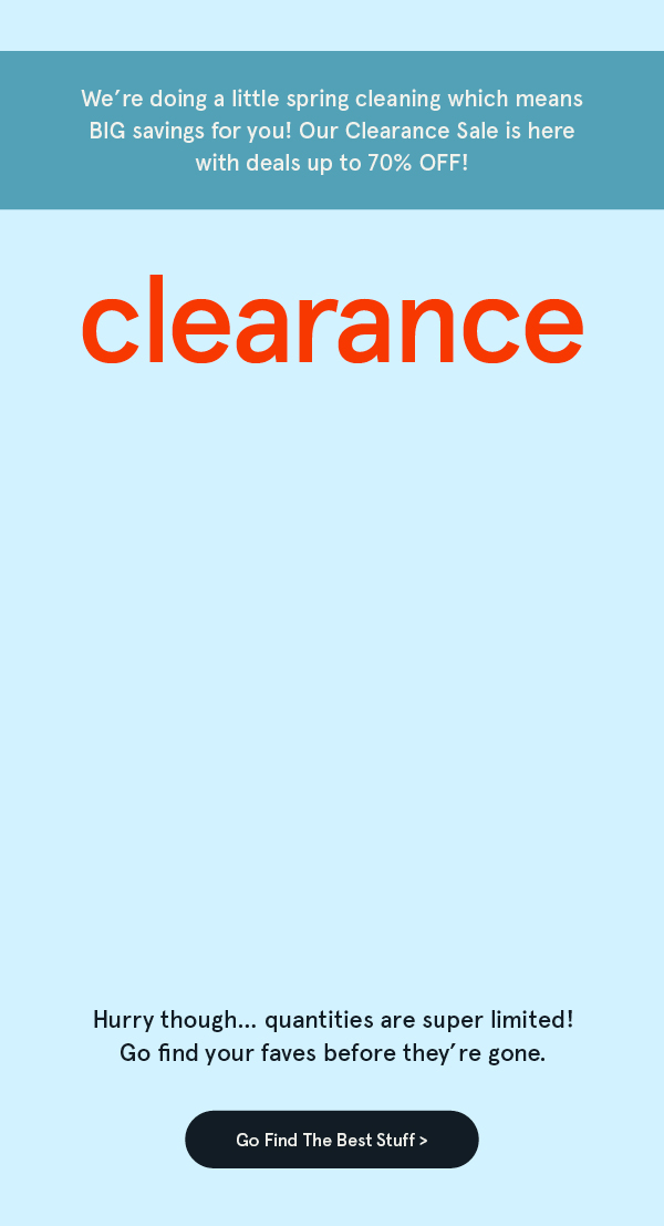 Clearacne Sale On Now