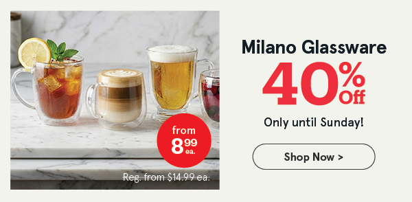 Milano Double Wall Glassware
