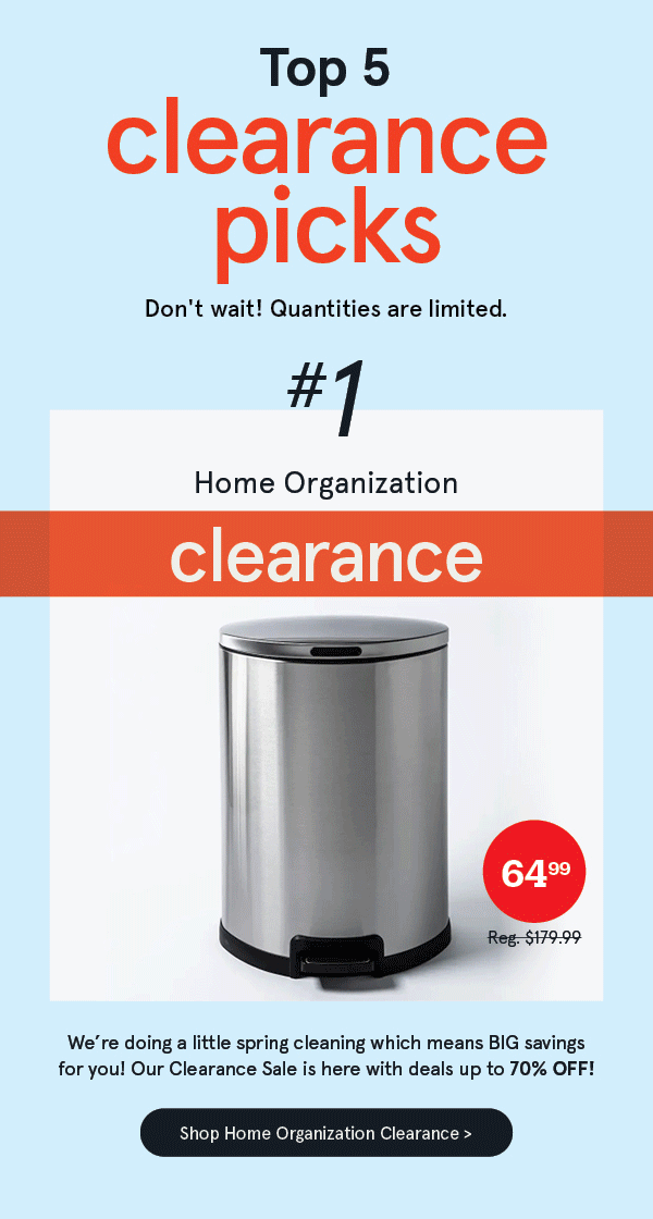 Home Organization Clearance