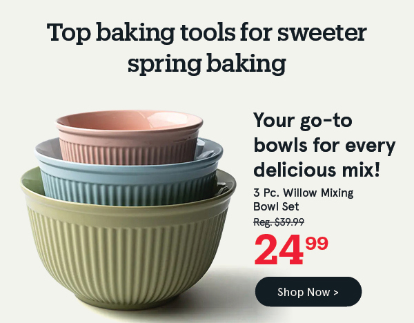 Willow 'Ribbed' Mixing Bowl - Set of 3