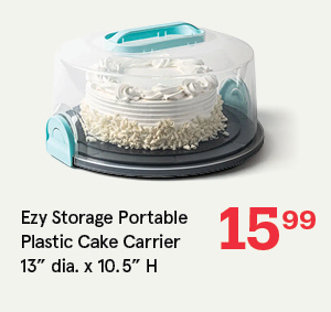 Ezy Storage Portable 'Round' Plastic Cake Carrier