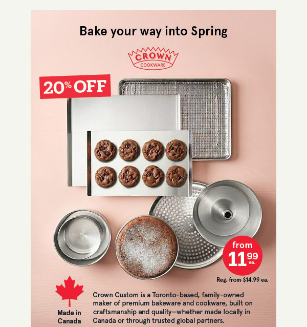 Crown Cookware 20% Off