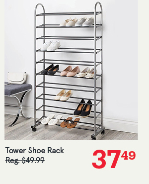 Tower Shoe Rack 10-Shelf