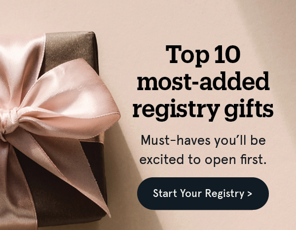 Top 10 Most-added Registry Gifts
