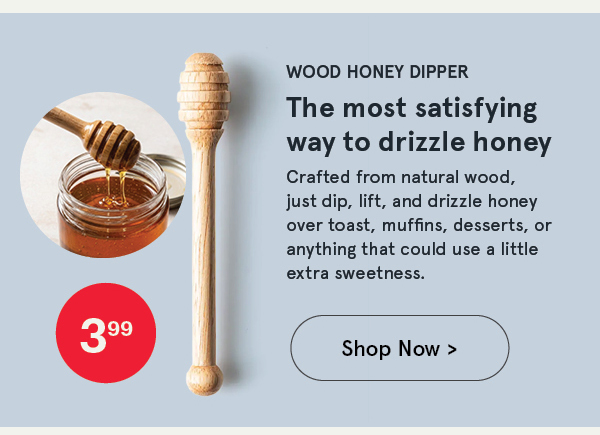 Natural Living Nectara Wood Honey Dipper