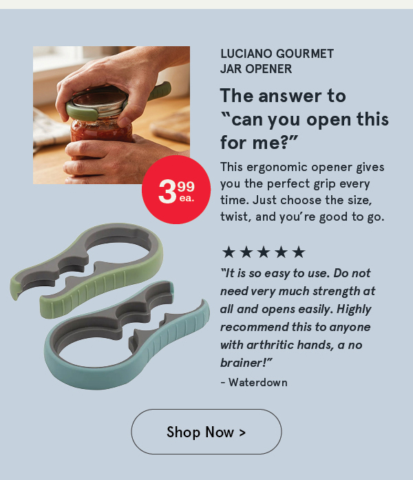Luciano Gourmet Jar Opener