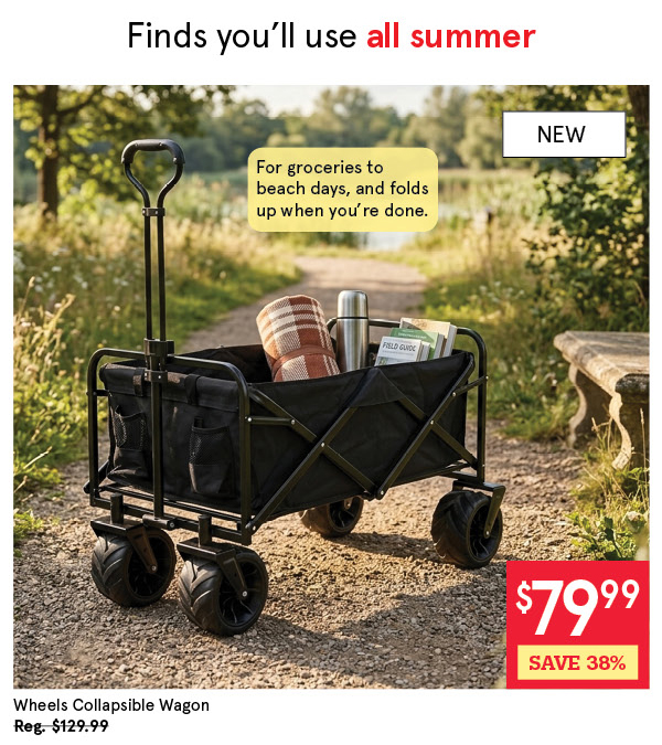 KSP WHEELS COLLAPSIBLE WAGON "SOLID" 99 X 99 X 61 CM BLACK