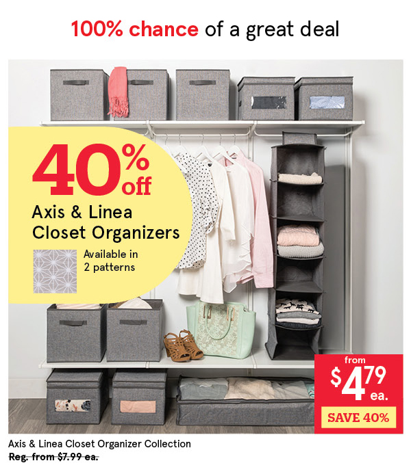 AXIS & LINEA CLOSET ORGANIZERS