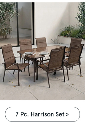 Harrison Patio Table and Chairs - Set of 7