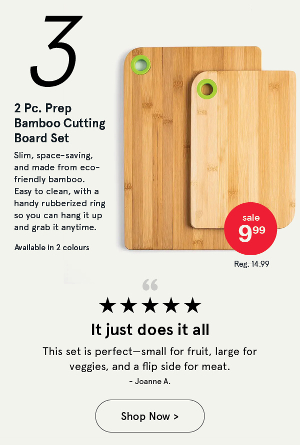 Prep Bamboo Cutting Board - Set of 2