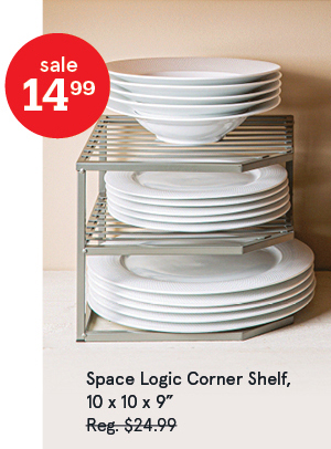 Space Logic Corner Shelf 2-Tier