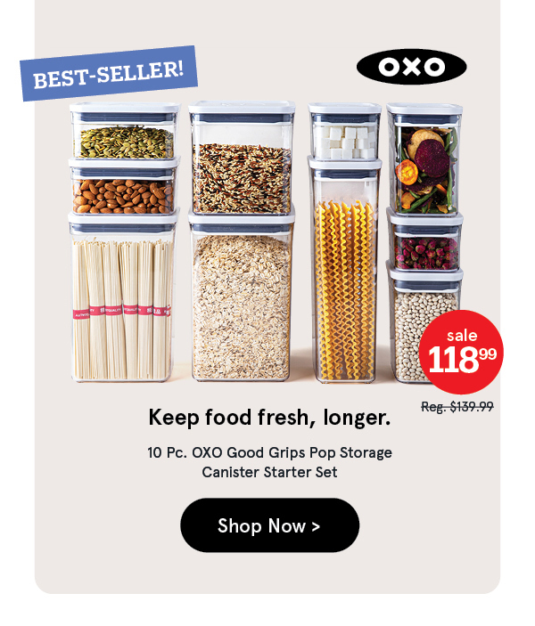 OXO Good Grips Pop 2.0 Storage Canister Starter Combo - Set of 10