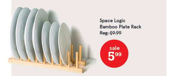 Space Logic Bamboo Plate Rack
