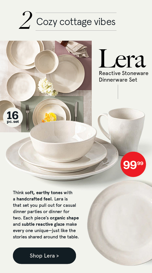 Lera Reactive Stoneware Dinnerware - Set of 16