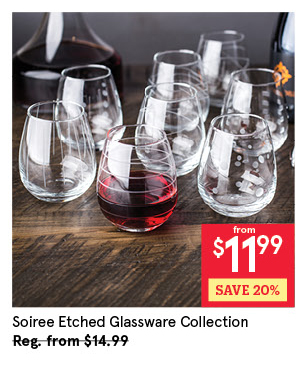 KSP SOIREE GLASSWARE COLLECTION
