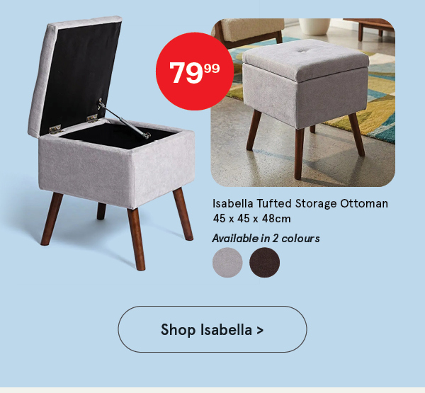 Isabella Tufted Storage Ottoman