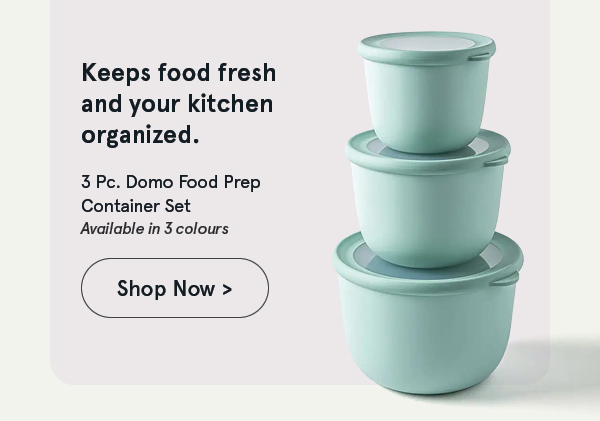 Domo 'Round' Food Prep Container with Lid - Set of 3