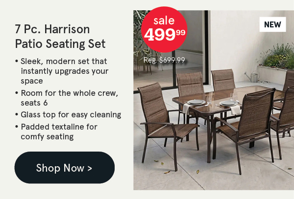 Harrison Patio Table and Chairs - Set of 7