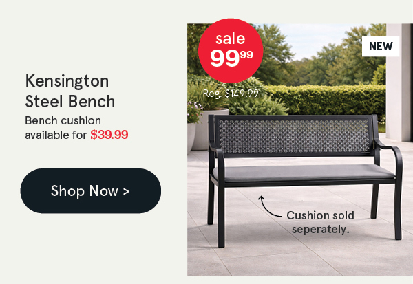 Kensington Steel Bench