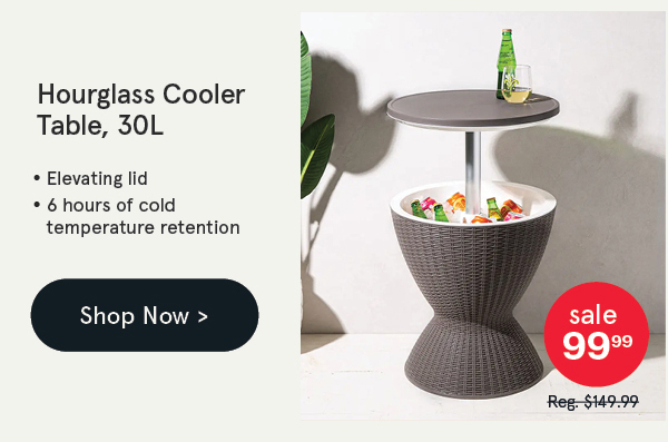 Hourglass Cooler Table 30L