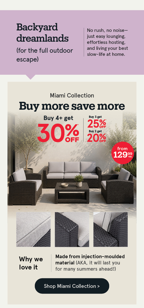  Miami Outdoor Seating Collection