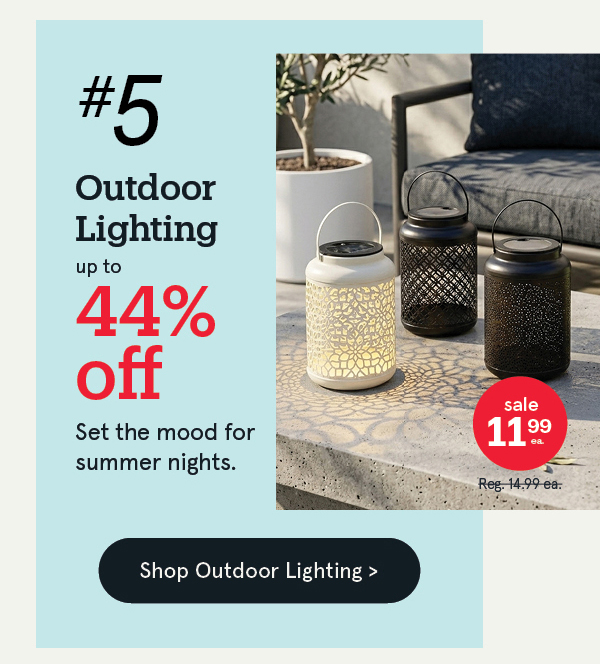 Outdoor Lighting up to 44% off