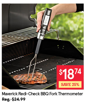 MAVERICK REDI-CHEK DIGITAL BBQ FORK THERMOMETER 14"