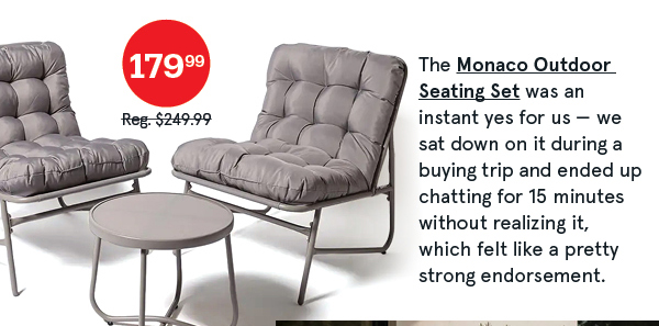 Monaco Outdoor Seating with Side Table