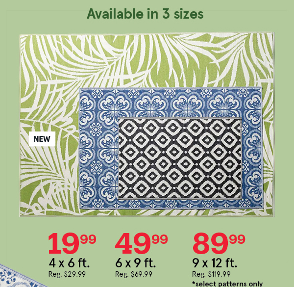 Outddor Mats up to 33% off